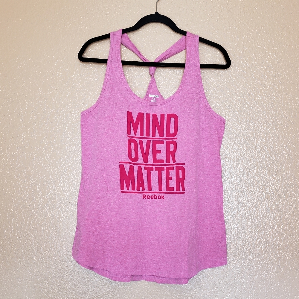 Rebook Pink Workout Tank Top - Size L